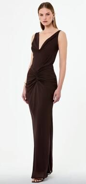 nicholas the label arella polka dot silk halterneck maxi dress Nicholas Arella Maxi Dress | Blue